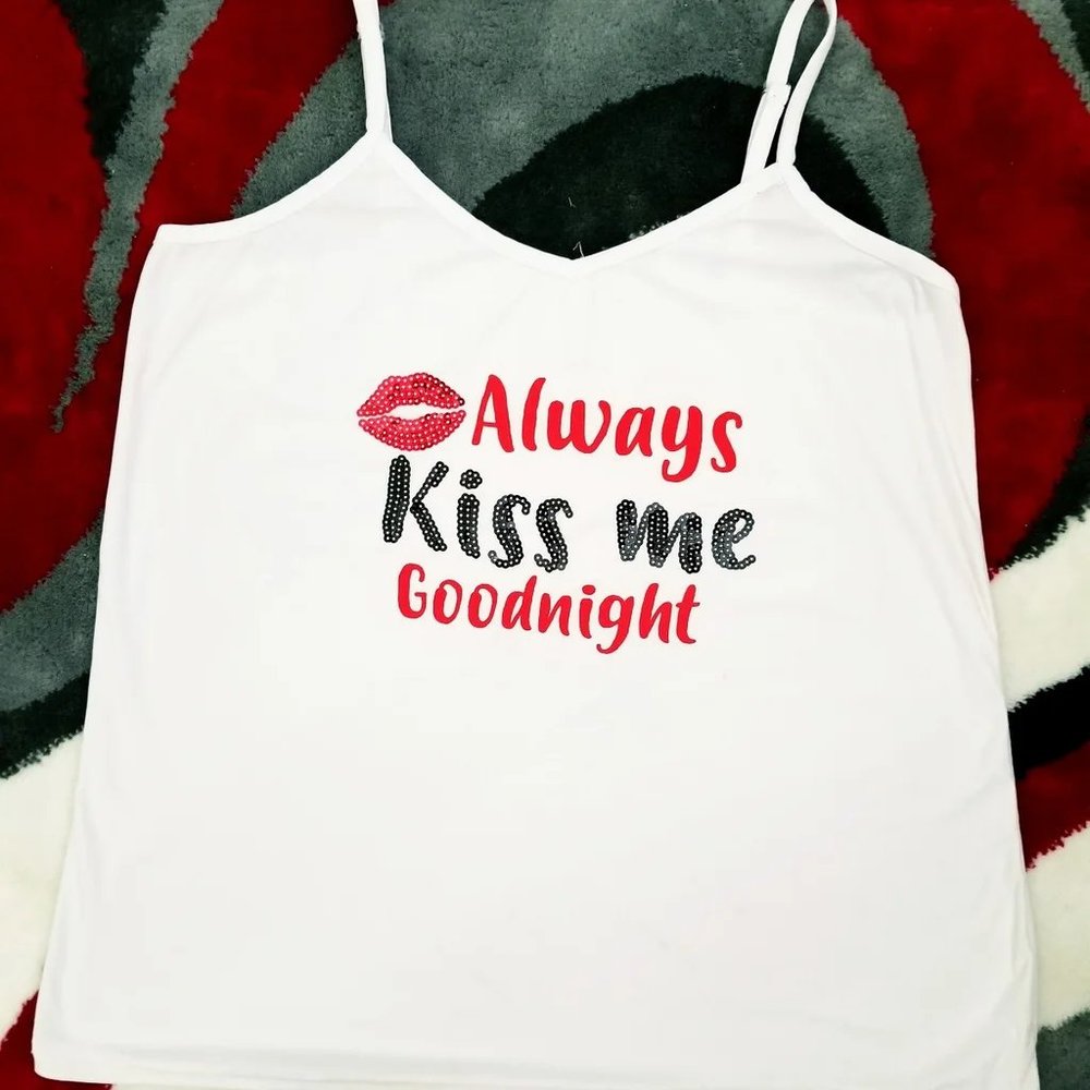 Always Kiss Me Goodnight Tank Top.